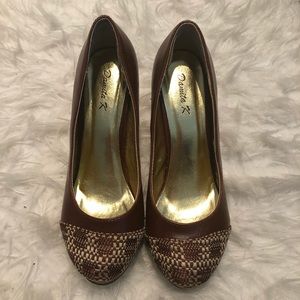 Damita K Brown High Heel Shoes